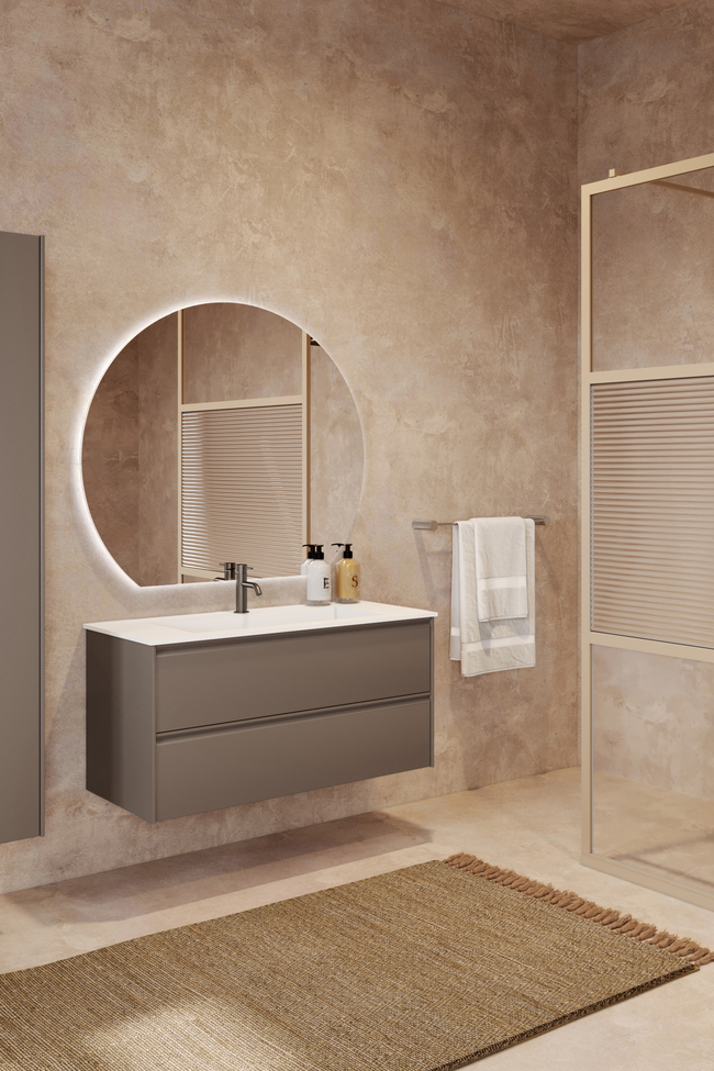 Cabinet with Corian basin Luna L04