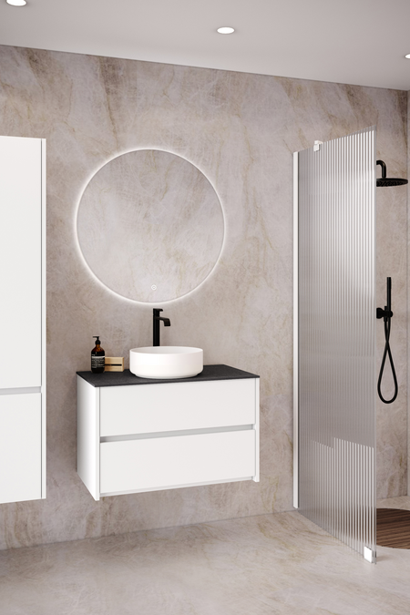 Cabinet with round countertop basin Classic K03