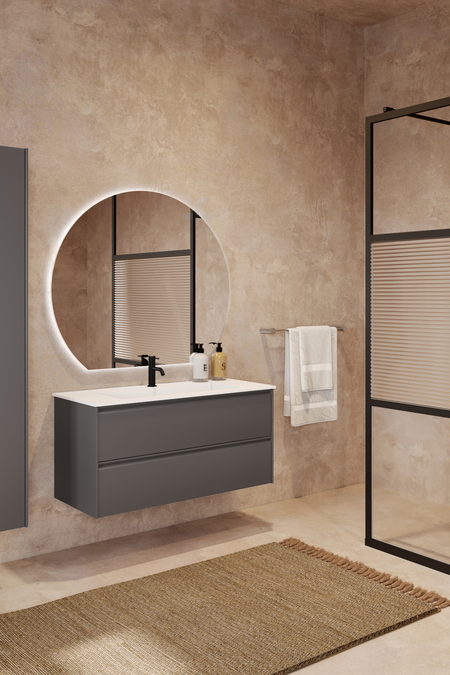 Cabinet with Corian basin Luna L04
