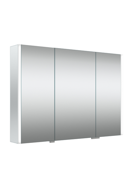 Three door mirror cabinet with surface lighting Modena Q02