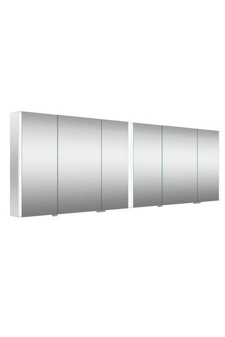 Six door mirror cabinet with surface lighting Modena Q04
