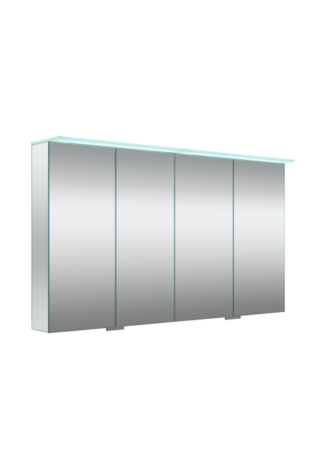 Four door mirror cabinet with light visor Modena Q13