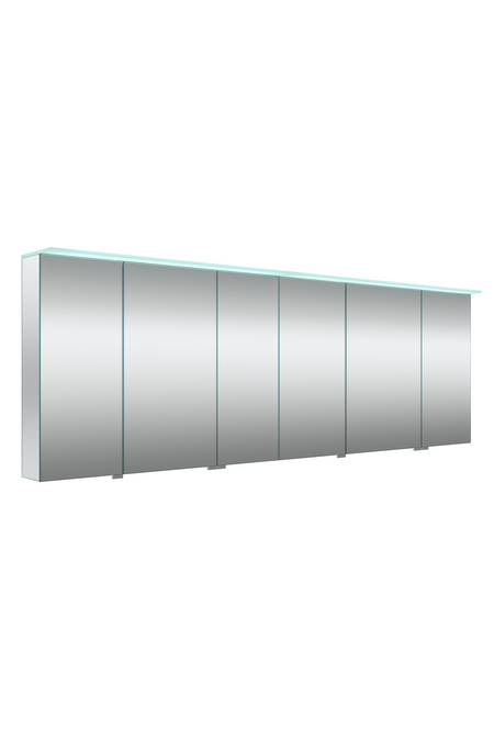 Six door mirror cabinet with light visor Modena Q14