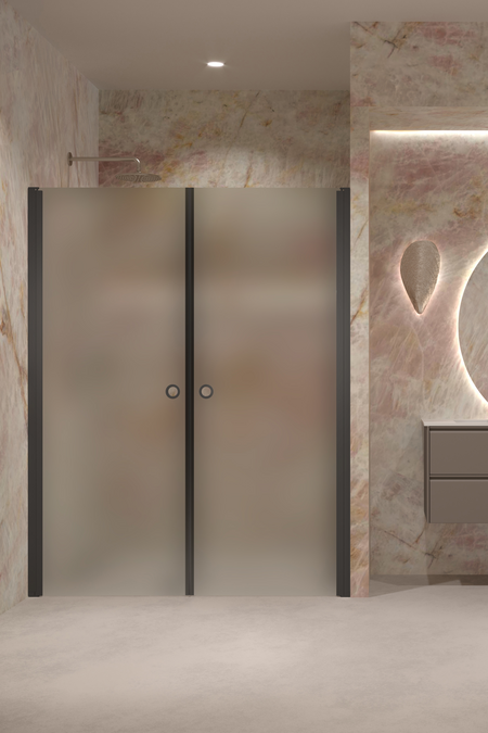 Alcove fitting with a hinged double door Forma 321