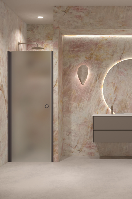 Shower door with magnet locking Forma 382