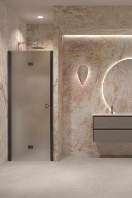 Folding shower door with magnet locking Forma 383