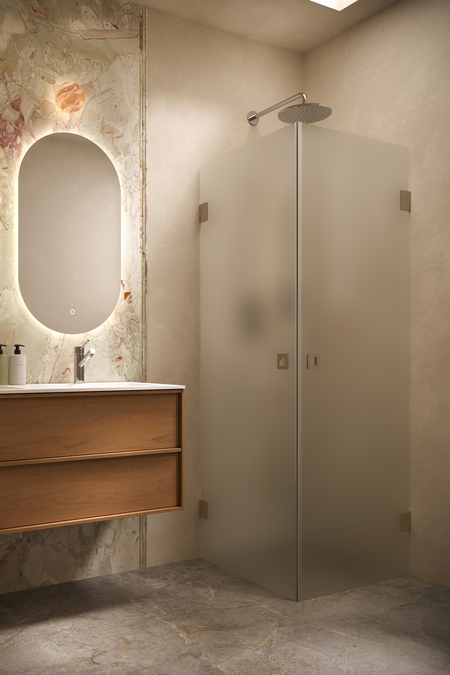 Shower enclosure with hinged doors Vetro 543 (512x512)