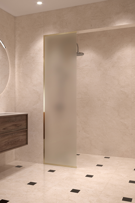 Framed fixed shower screen Vetro 516