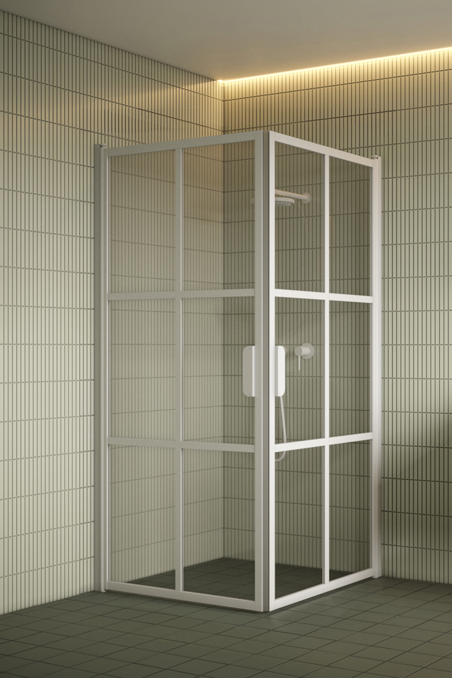 Shower enclosure with hinged doors Bläk 767 Paris