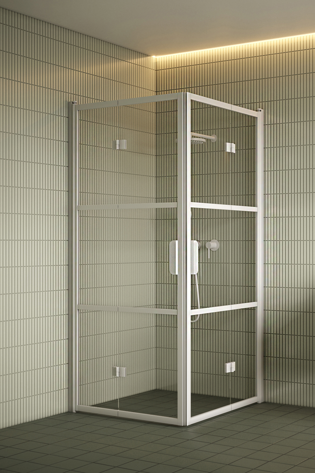 Shower enclosure with folding doors Bläk 89A Tokyo