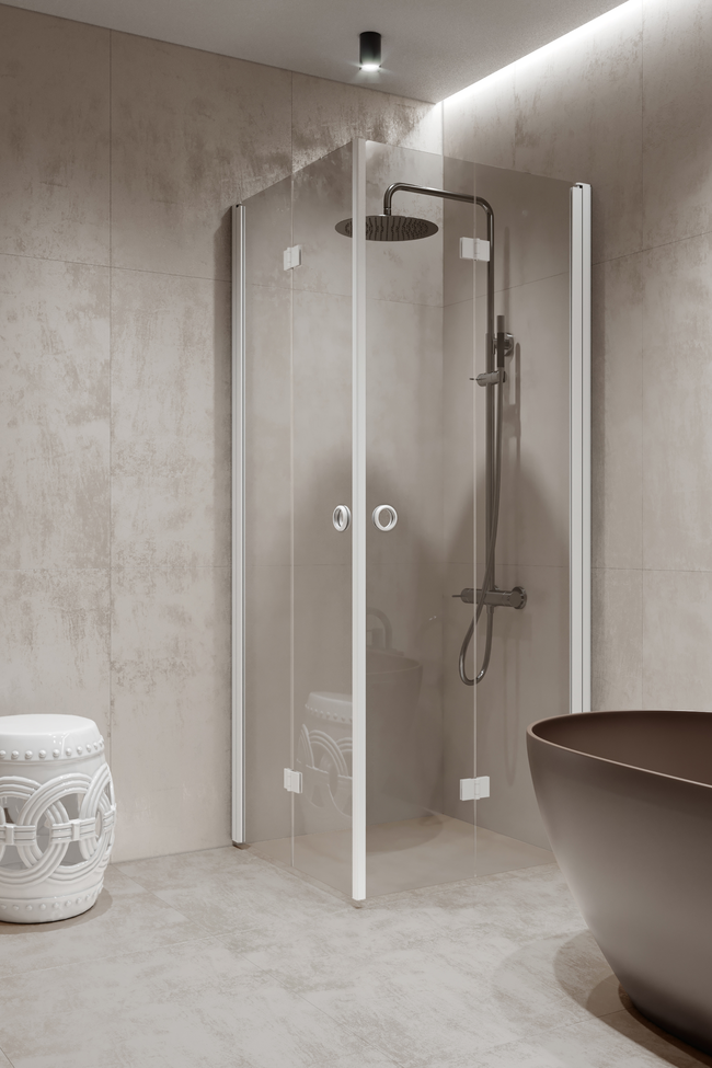 Shower enclosure with folding doors Forma 376