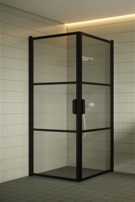 Shower enclosure with hinged doors Bläk 762 Tokyo