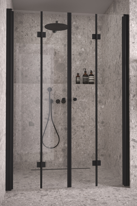 Alcove fitting with folding double doors Classic 145 (103+103)