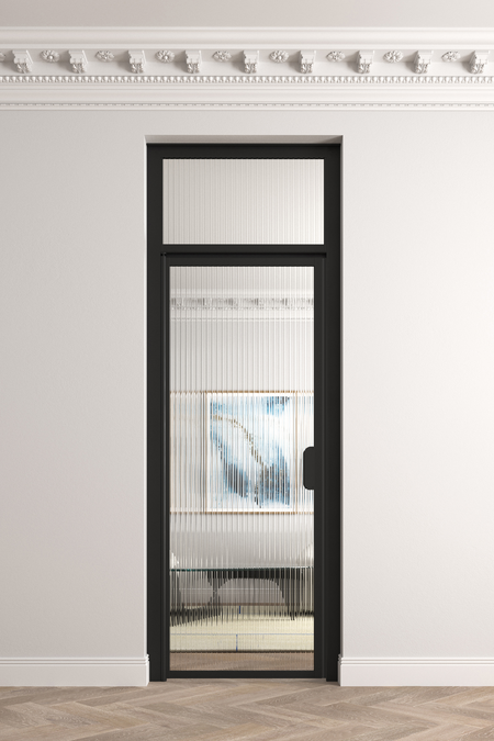 Glass door with upper window Bläk 701 New York