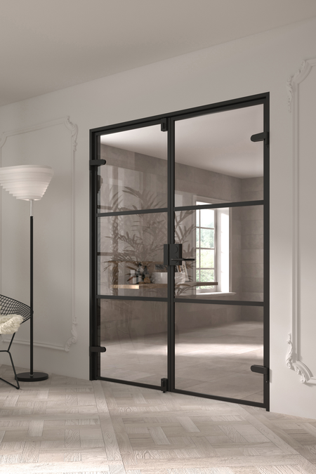Glass doors with leverbolts Celine M07 Tokyo