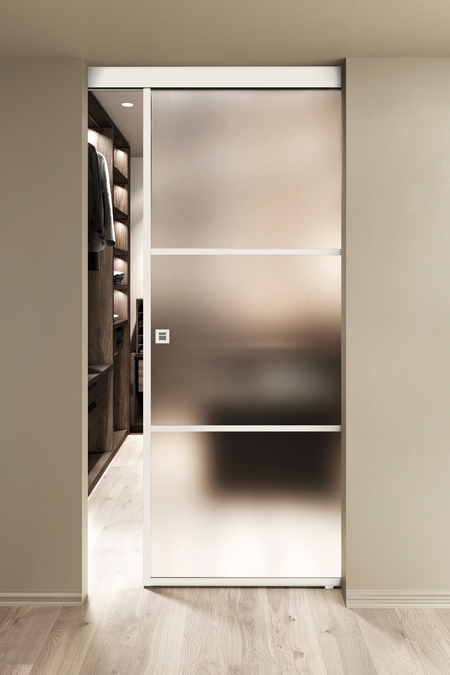 Wall mounted sliding door with soft closing mechanism Inne W1T Tokyo