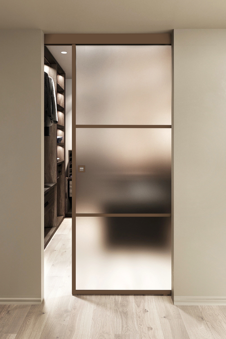 Wall mounted sliding door with soft closing mechanism Inne W1T Tokyo