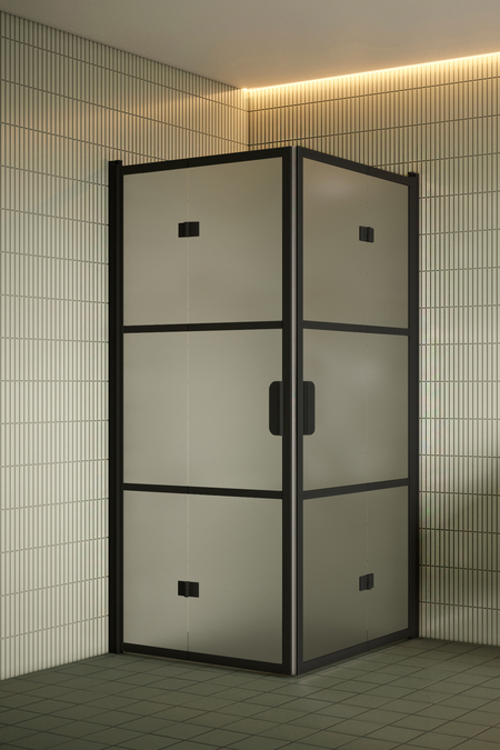 Shower enclosure with folding doors Bläk 89A Tokyo