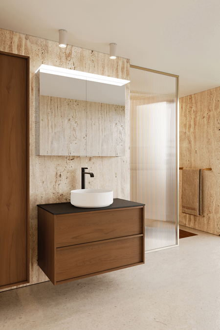 Cabinet with round countertop basin Casa H08