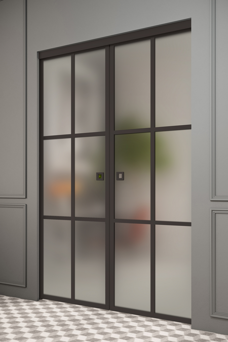 Double pocketdoors with soft closing Inne P2P Paris