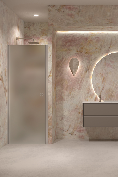 Shower door with magnet locking Forma 382