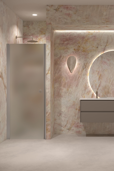 Shower door with magnet locking Forma 382