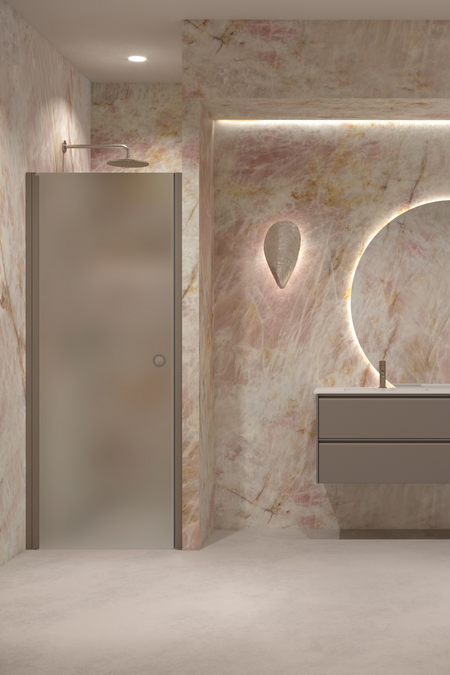 Shower door with magnet locking Forma 382