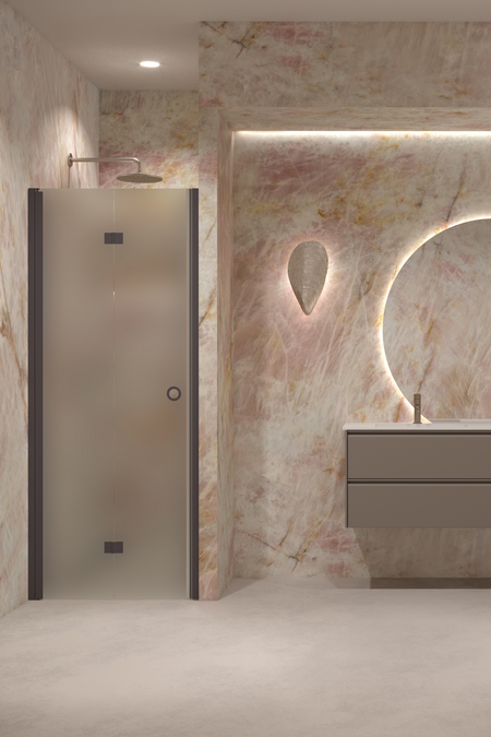 Folding shower door with magnet locking Forma 383