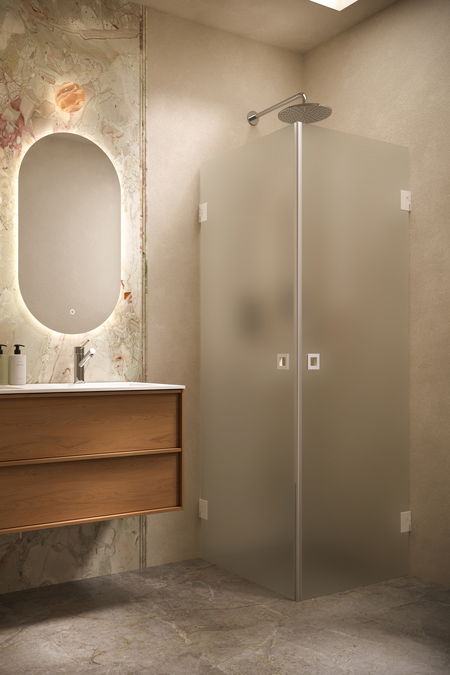 Shower enclosure with hinged doors Vetro 543 (512x512)
