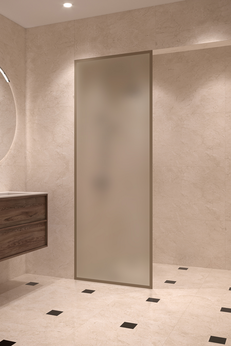 Fully framed fixed shower screen Vetro 501