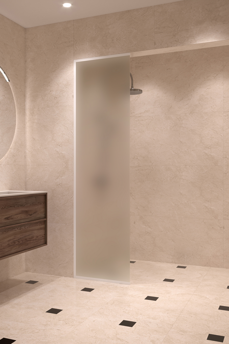 Framed fixed shower screen Vetro 516