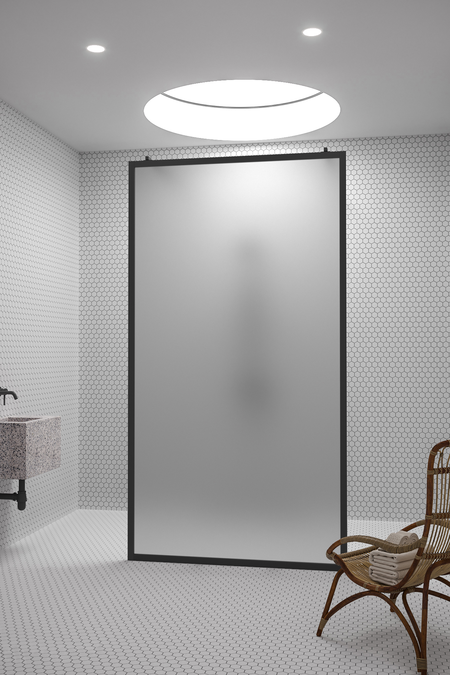 Walk-in shower screen Bläk 712 New York